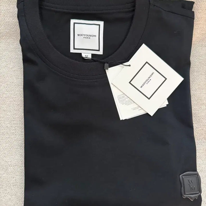 [BUNJANG] Wooyoungmi Black Bleary Graphic T-Shirt 24SS / 우영미 블러 그래픽 티셔츠 블랙 24SS