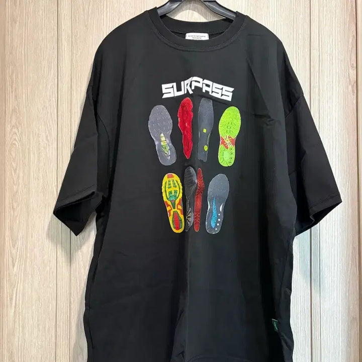 [BUNJANG] Graphic Print Short Sleeve T-Shirt / 프린팅 반팔 티셔츠 블랙