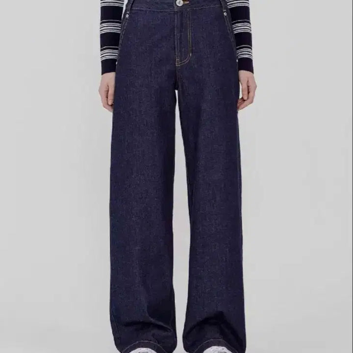 [BUNJANG] Vivienne Westwood Dark Denim Wide Pants Size 40 / 비비안웨스트우드 다크 데님 와이드 팬츠 40 정품