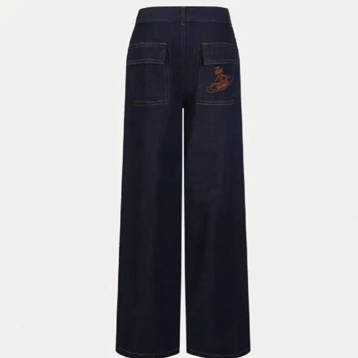 [BUNJANG] Vivienne Westwood Dark Denim Wide Pants Size 40 / 비비안웨스트우드 다크 데님 와이드 팬츠 40 정품