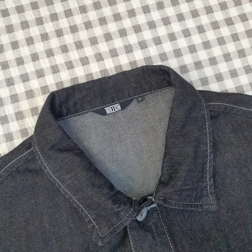 [BUNJANG] Trillion Black Denim Jacket (Size 95-100) / 트릴리온 흑청 데님 청자켓 남자95~100