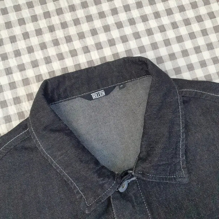 [BUNJANG] Trillion Black Denim Jacket (Size 95-100) / 트릴리온 흑청 데님 청자켓 남자95~100