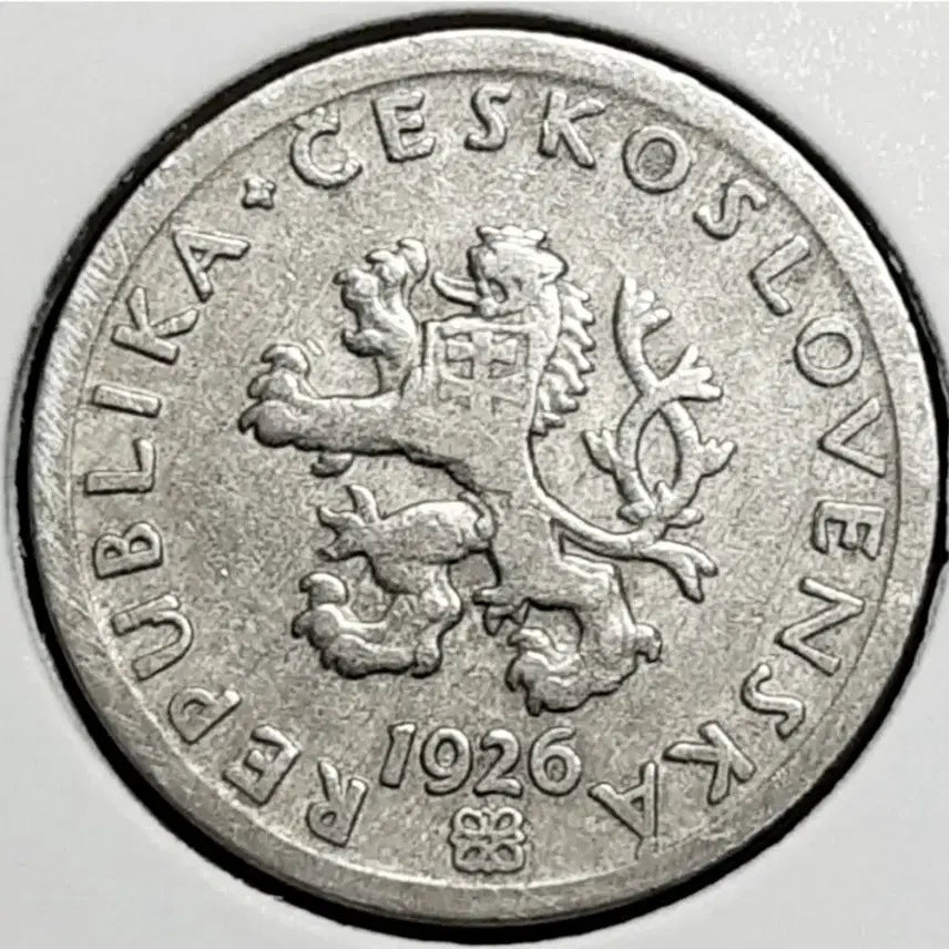 [BUNJANG] Czechoslovakia 1926 20 Koruna Coin / 체코슬로바키아 1926년 20코루나.외국주화 주화 화폐 동전