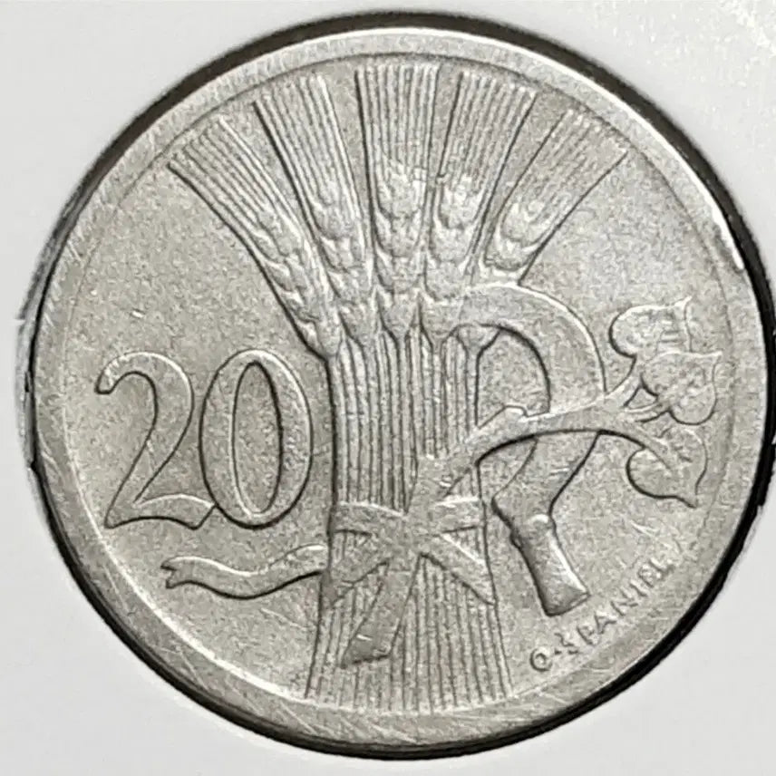 [BUNJANG] Czechoslovakia 1926 20 Koruna Coin / 체코슬로바키아 1926년 20코루나.외국주화 주화 화폐 동전