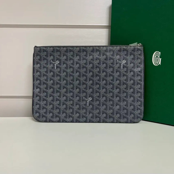 [BUNJANG] Authentic Goyard Sena Clutch Grey / [정품] 새상품급 / MM 고야드 세나 클러치 그레이