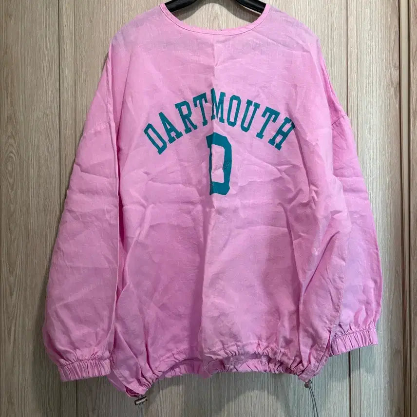 [BUNJANG] Linen Shirring Long Sleeve T-Shirt Pink / 린넨 핑크색 셔링 긴팔 티셔츠