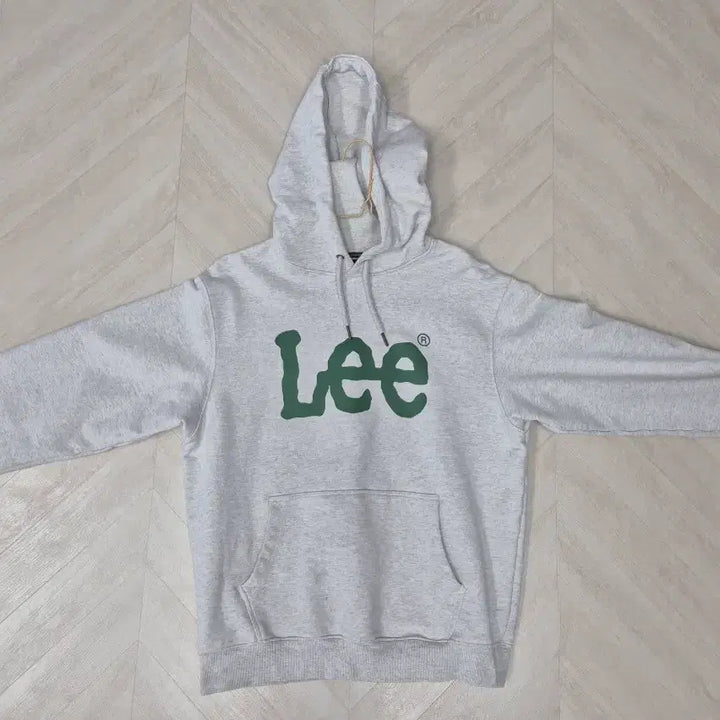 [BUNJANG] Lee Logo Grey Hoodie / Lee 리 로고 후드티 회색