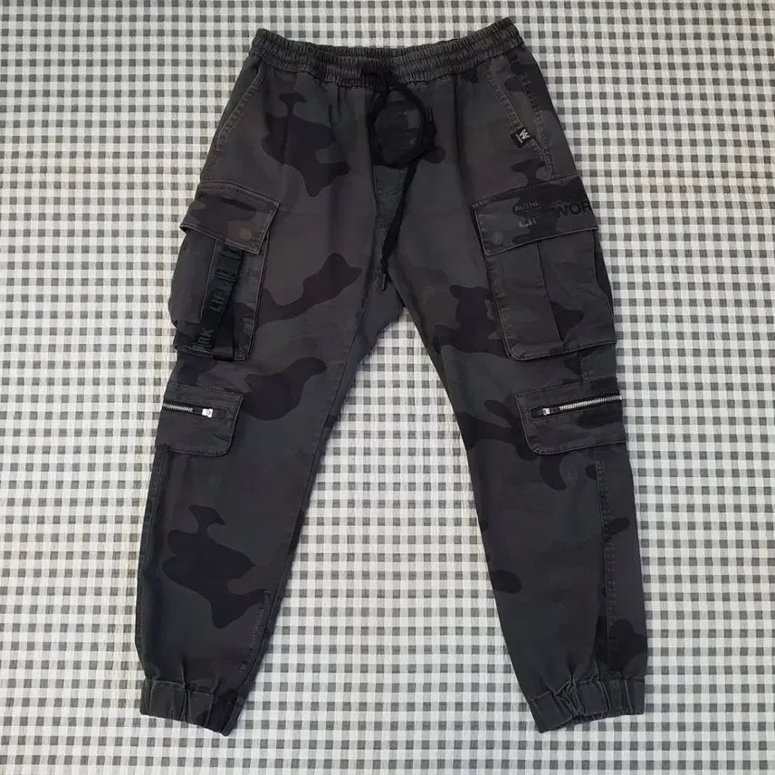 [BUNJANG] LifeWork Camo Cargo Jogger Pants / 라이프워크 밴딩 가모 조거팬츠 남자29~31