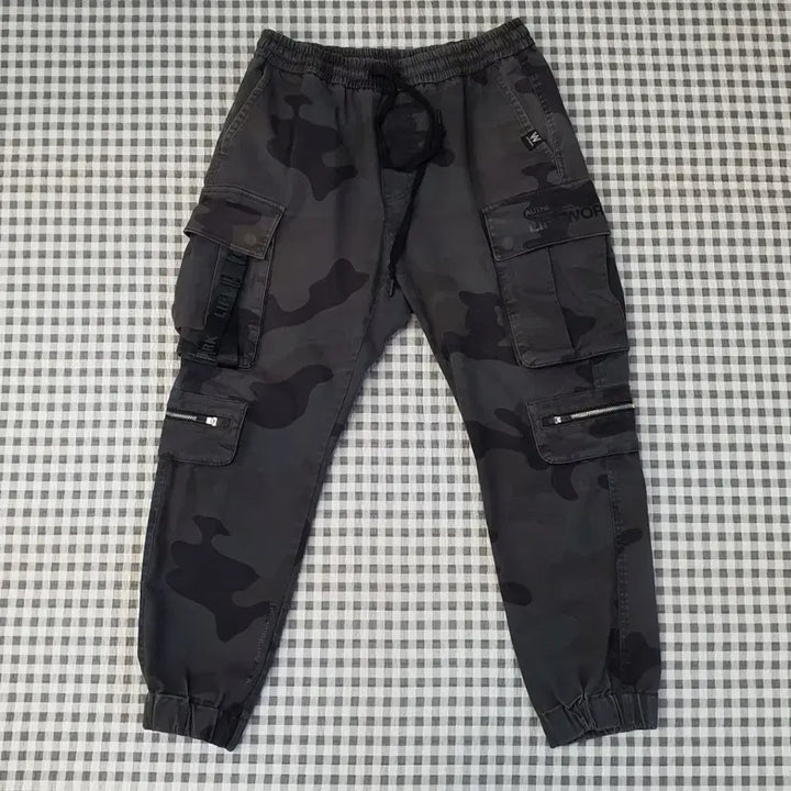 [BUNJANG] LifeWork Camo Cargo Jogger Pants / 라이프워크 밴딩 가모 조거팬츠 남자29~31