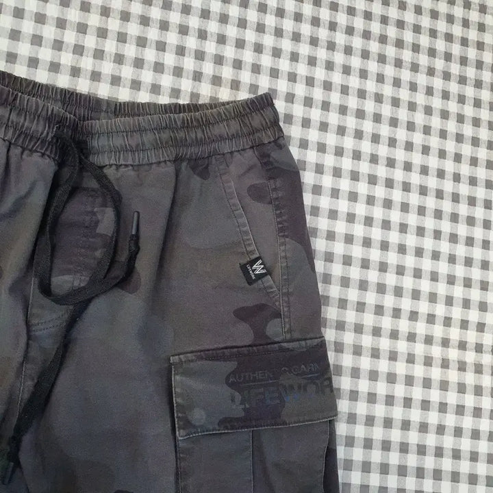[BUNJANG] LifeWork Camo Cargo Jogger Pants / 라이프워크 밴딩 가모 조거팬츠 남자29~31