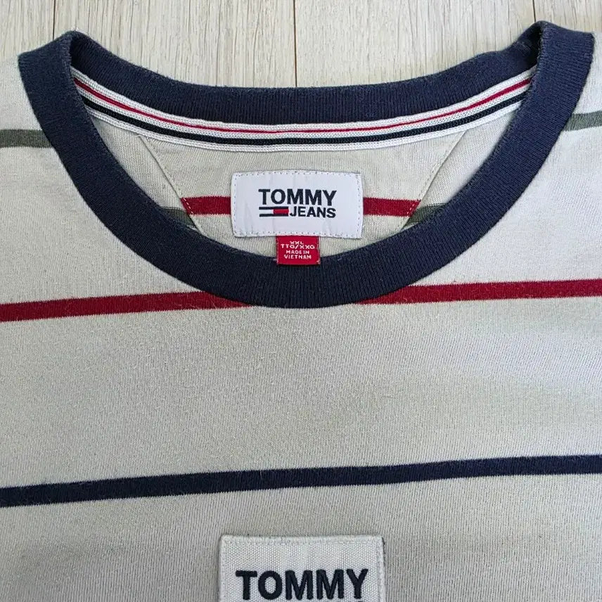 [BUNJANG] Tommy Jeans Striped T-Shirt XXL / 타미진스 스트라이프 반팔티 XXL