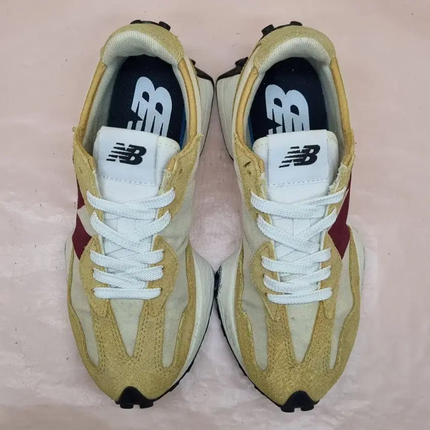 [BUNJANG] New Balance 327 Burgundy Sneakers 225 / 뉴발란스 327 버건디 운동화 225