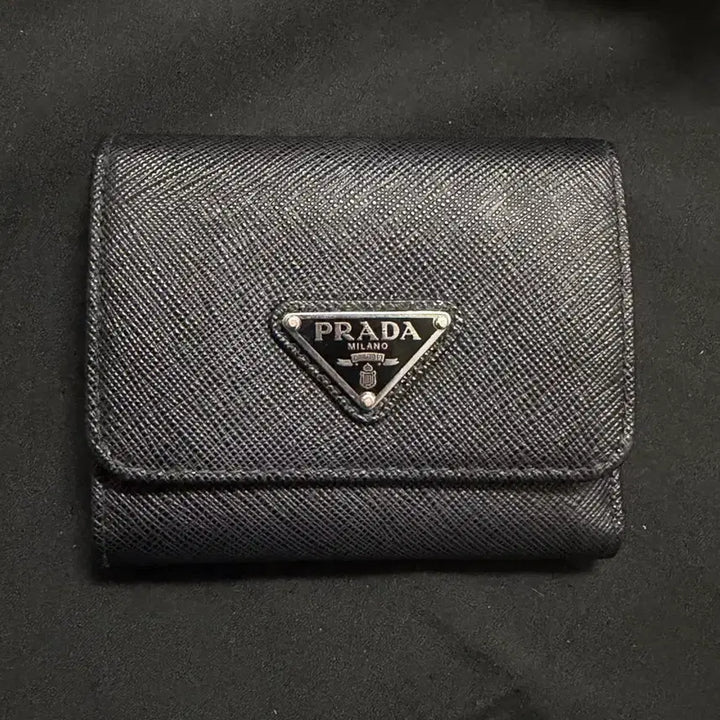 [BUNJANG] Prada 3-Fold Wallet Full Set / 급처)프라다 3단지갑 정품 풀박