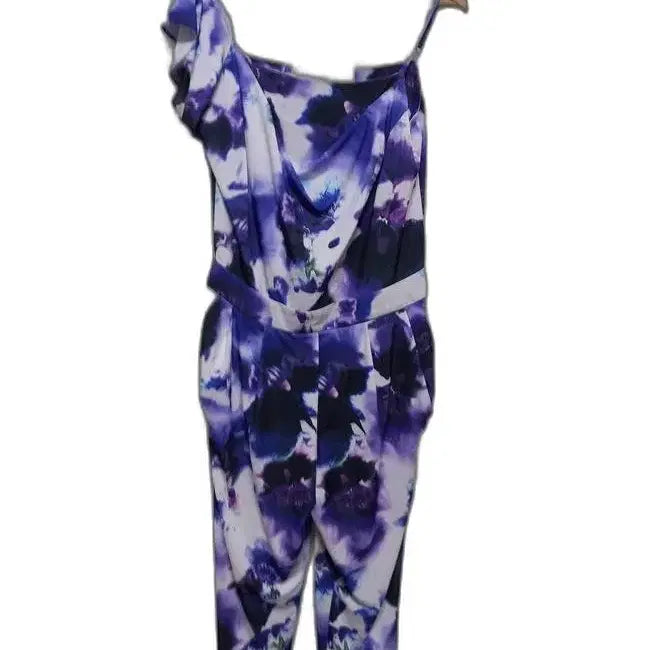 [BUNJANG] Objet Asymmetrical Sleeveless Jumpsuit / 오브제 언발란스 정품 여자 여름용 여성 끈민소매점프수트88-98