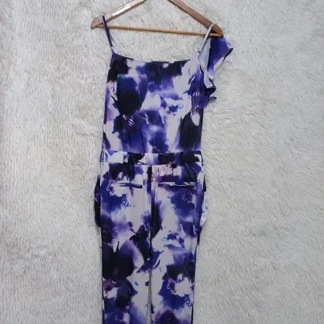 [BUNJANG] Objet Asymmetrical Sleeveless Jumpsuit / 오브제 언발란스 정품 여자 여름용 여성 끈민소매점프수트88-98