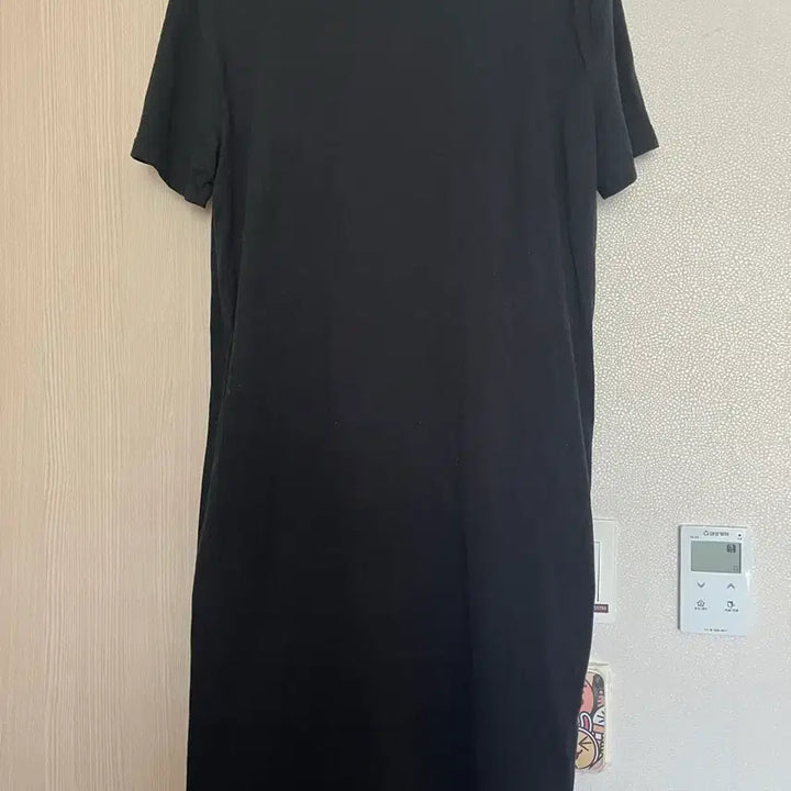 [BUNJANG] CARET Black Short-Sleeve Long Dress / CARET 블랙 반팔 롱 원피스