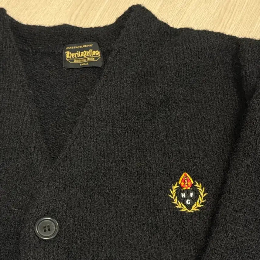 [BUNJANG] Heritage Floss Alpaca Cardigan Black / 헤리티지플로스 알파카 가디건 블랙