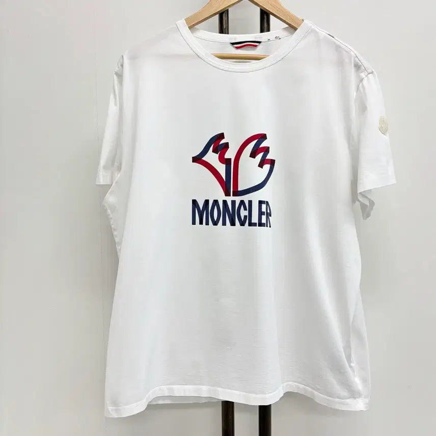 [BUNJANG] Moncler Wappen Patch T-Shirt White XXL / [XXL]몽클레어 와펜패치 반팔티