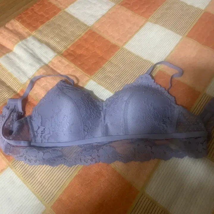 [BUNJANG] Lavender Lace Bra (80C) and Panty (95) Set / 브라80C컵,팬티 95사이즈 판매