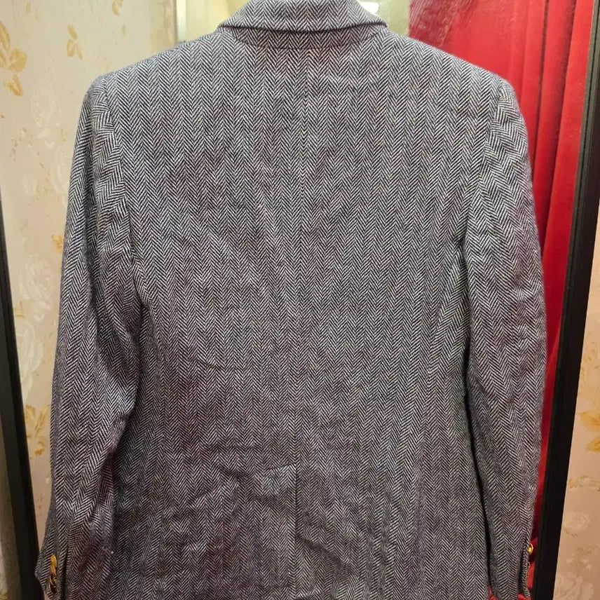 [BUNJANG] Ralph Lauren Grey Herringbone Blazer Size 4 / 7/53 로렌랄프로렌 그레이 헤링본 블레이저 4사이즈