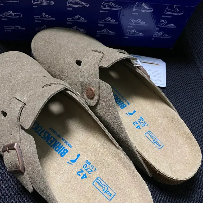 [BUNJANG] Birkenstock Boston Suede Size 42 / (새상품) 버켄스탁 보스턴 스웨이드 42