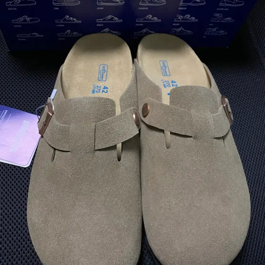 [BUNJANG] Birkenstock Boston Suede Size 42 / (새상품) 버켄스탁 보스턴 스웨이드 42