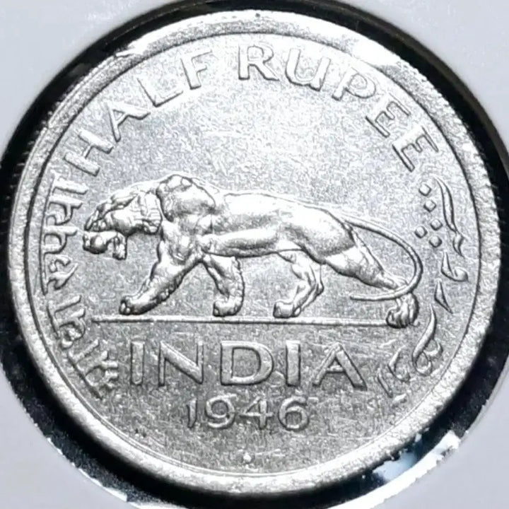 [BUNJANG] 1946 British India 1/4 Rupee Coin - Uncirculated / 영국령 인도 준미사용 1946년 1/4루피.외국주화 주화 화폐 동전