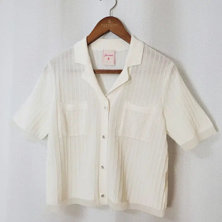[BUNJANG] SJSJ White Knit Cardigan (Free Size) / 한섬 SJSJ 니트 가디건 free 2024년식 새옷수준