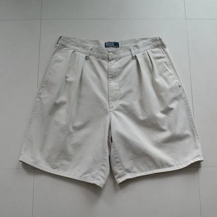 [BUNJANG] Polo Ralph Lauren 90s Authentic Twotuck Chino Shorts 36 / 90s 폴로 랄프로렌 어센틱 사각탭 투턱 치노 쇼츠 36