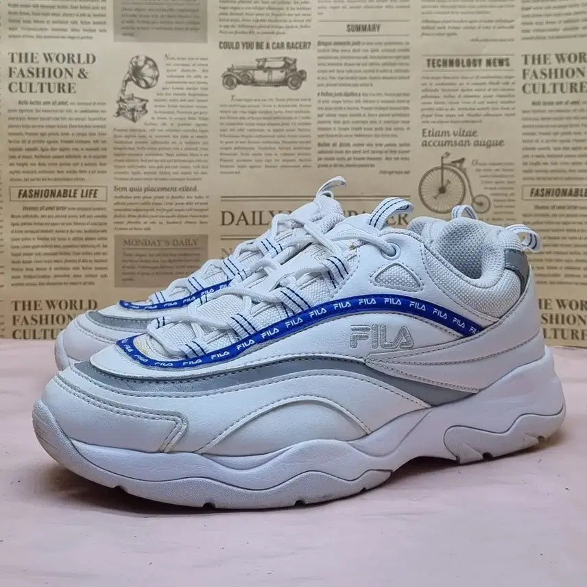 [BUNJANG] Fila Ray Tape Sneaker / 휠라 레이 테이피테입 운동화255