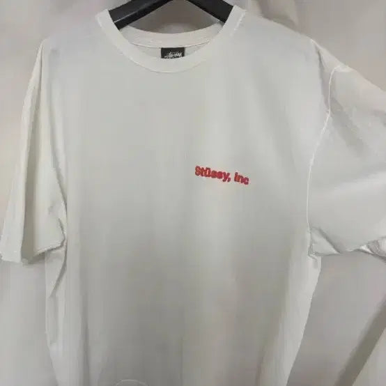 [BUNJANG] Stussy Inc. Back Print Graphic Short Sleeve T-Shirt White L / 스투시 INC 백프린팅 그래픽 반팔 티셔츠 화이트 L 스투시 반팔티