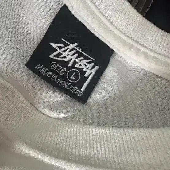 [BUNJANG] Stussy Inc. Back Print Graphic Short Sleeve T-Shirt White L / 스투시 INC 백프린팅 그래픽 반팔 티셔츠 화이트 L 스투시 반팔티