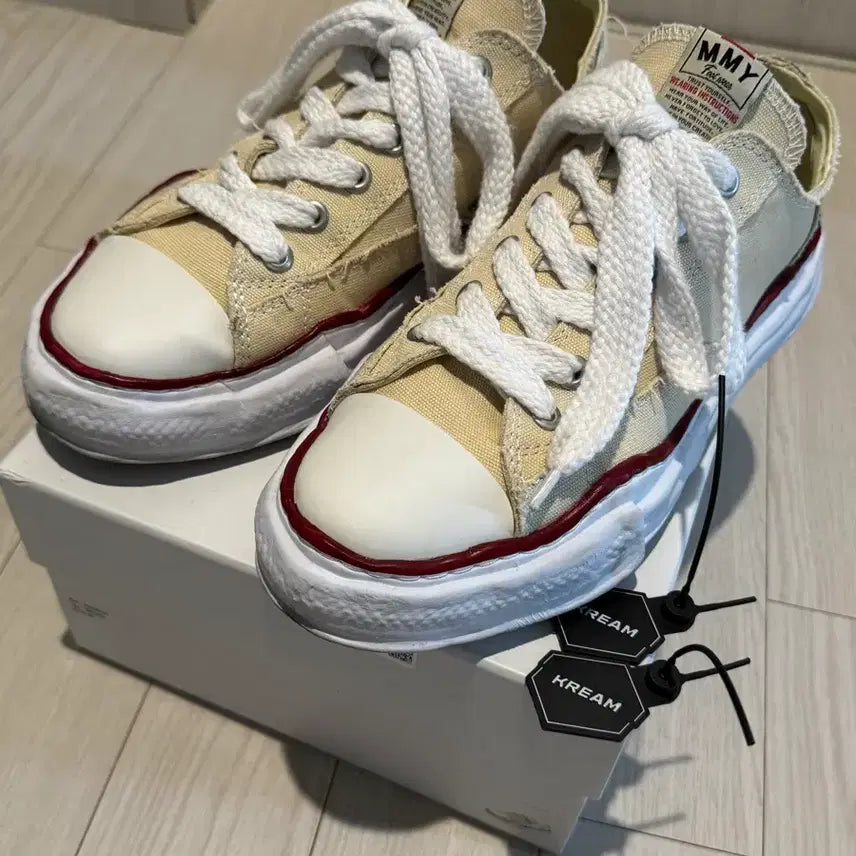 [BUNJANG] Maison Mihara Yasuhiro Peterson OG Sole Canvas Low-Top Sneakers Natural / 메종 미하라 야스히로 피터슨 OG 솔 캔버스 로우탑 스니커즈 내츄럴