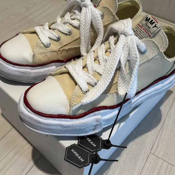 [BUNJANG] Maison Mihara Yasuhiro Peterson OG Sole Canvas Low-Top Sneakers Natural / 메종 미하라 야스히로 피터슨 OG 솔 캔버스 로우탑 스니커즈 내츄럴