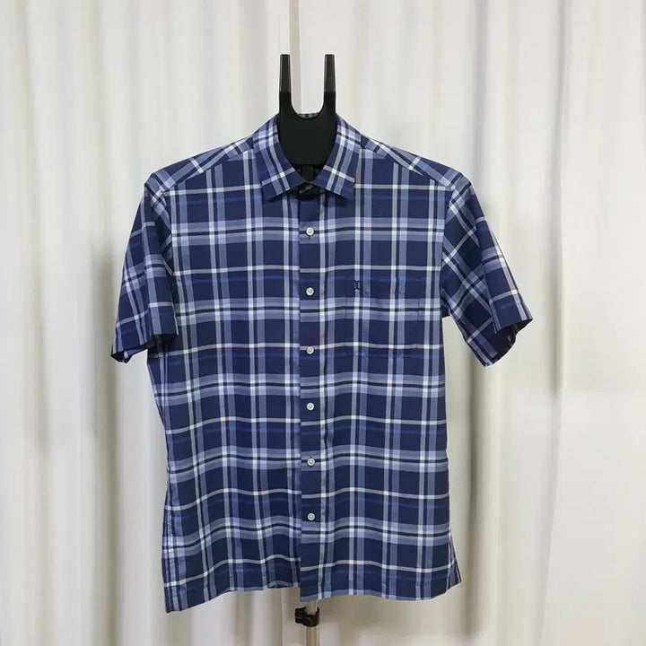 [SOLD OUT] 닥스 남성 체크 반팔 셔츠 블루 100 오일장 0331