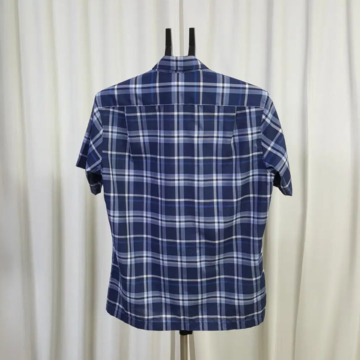[SOLD OUT] 닥스 남성 체크 반팔 셔츠 블루 100 오일장 0331
