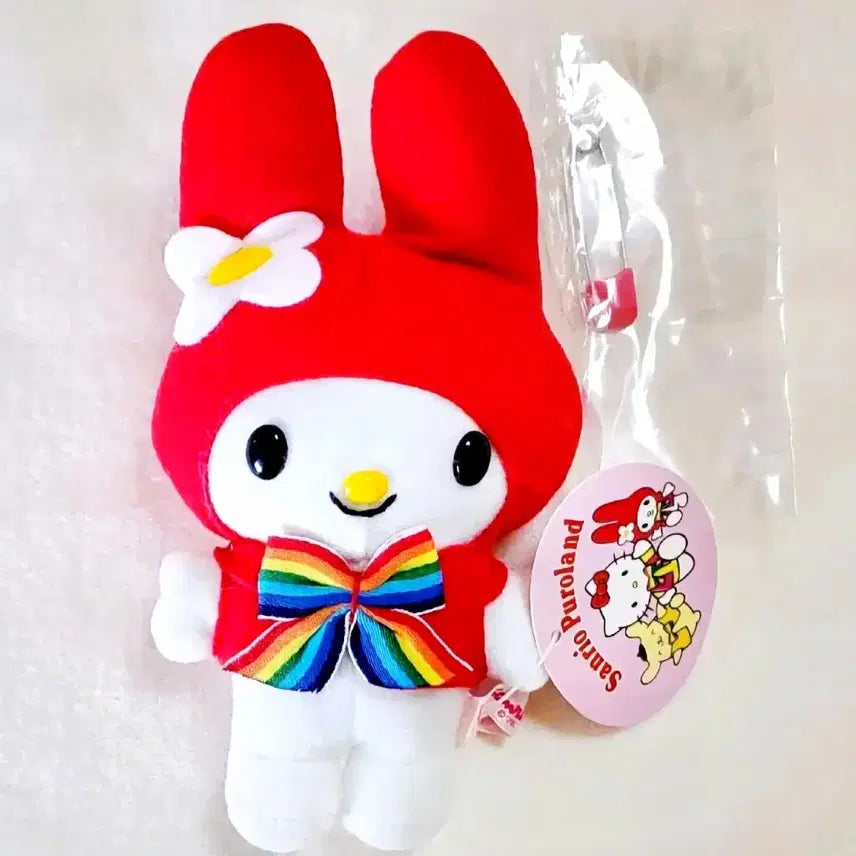 [BUNJANG] Sanrio My Melody Furo Land Mascot Plush / 퓨로랜드 마이멜로디 마스코트, 두건 마이멜로디 인형,마이멜로디 마스코트