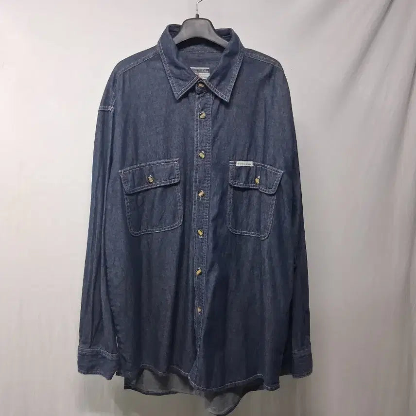 [BUNJANG] Unknown Denim Shirt (2-Pack) / Unknown 데님 남방 셔츠 105  두개 새상품