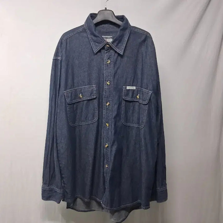 [BUNJANG] Unknown Denim Shirt (2-Pack) / Unknown 데님 남방 셔츠 105  두개 새상품