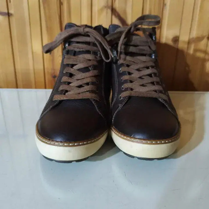 [BUNJANG] 40 255mm Nappa Pirri Leather Casual Walker Boots / 40 255mm 나파피리 가죽 캐주얼 워커 부츠