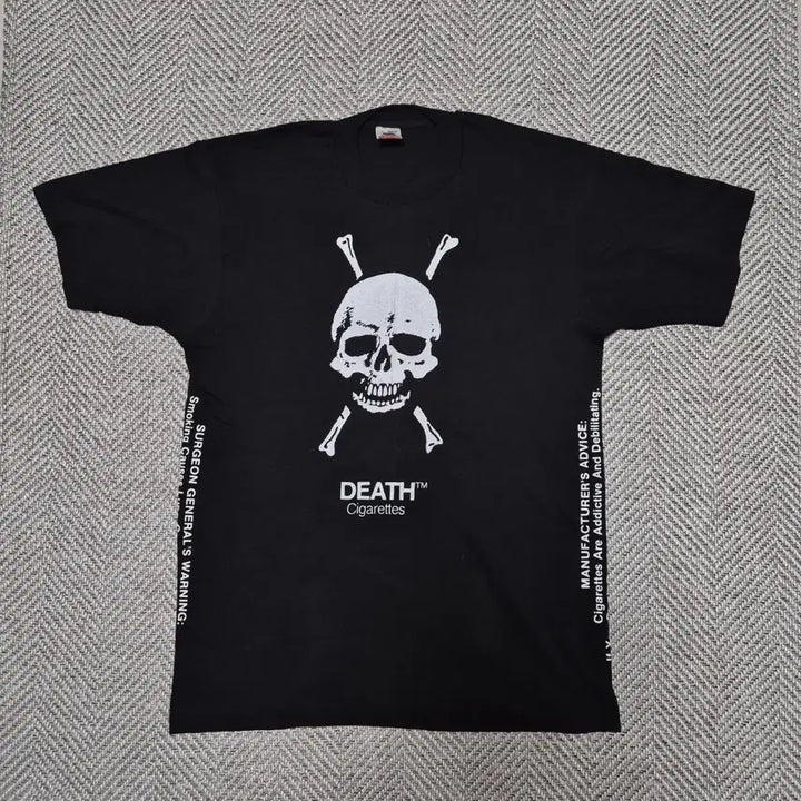 [BUNJANG] Vintage 90s Death Cigarette Single Stitch T-Shirt (L) / 90s 빈티지 Death cigarett 싱글스티치 티셔츠 (L)