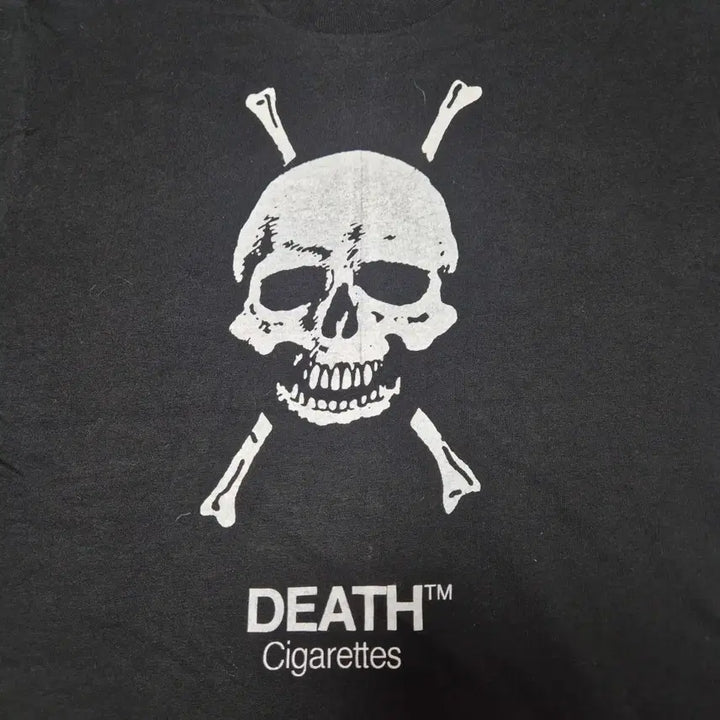 [BUNJANG] Vintage 90s Death Cigarette Single Stitch T-Shirt (L) / 90s 빈티지 Death cigarett 싱글스티치 티셔츠 (L)