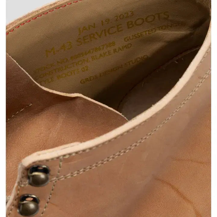 [BUNJANG] GRDS Boots 02 T-core Natural Leather Boots / grds 그라더스 부츠02 티코어 네추럴