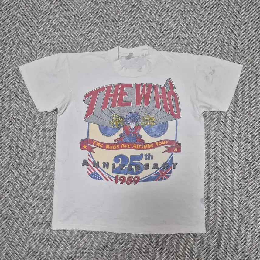 [BUNJANG] The Who 80s 25th Anniversary Tour Single Stitch T-Shirt (L) / 80s THE WHO 25주년 기념투어 싱글스티치 티셔츠 (L)