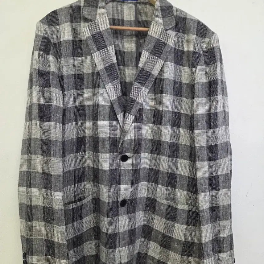 [BUNJANG] Rogadis Check Pattern 100% Wool Jacket / 로가디스A3 마100% 체크 자켓 105