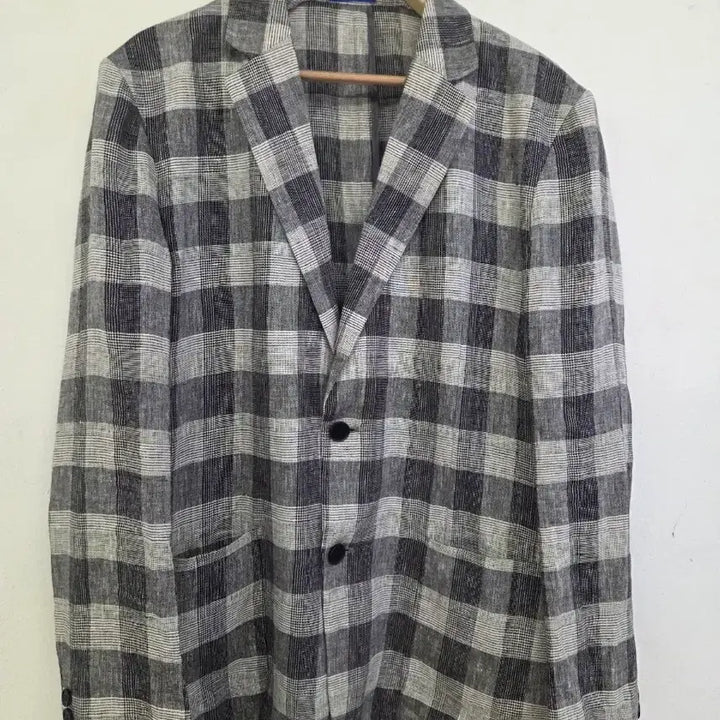 [BUNJANG] Rogadis Check Pattern 100% Wool Jacket / 로가디스A3 마100% 체크 자켓 105