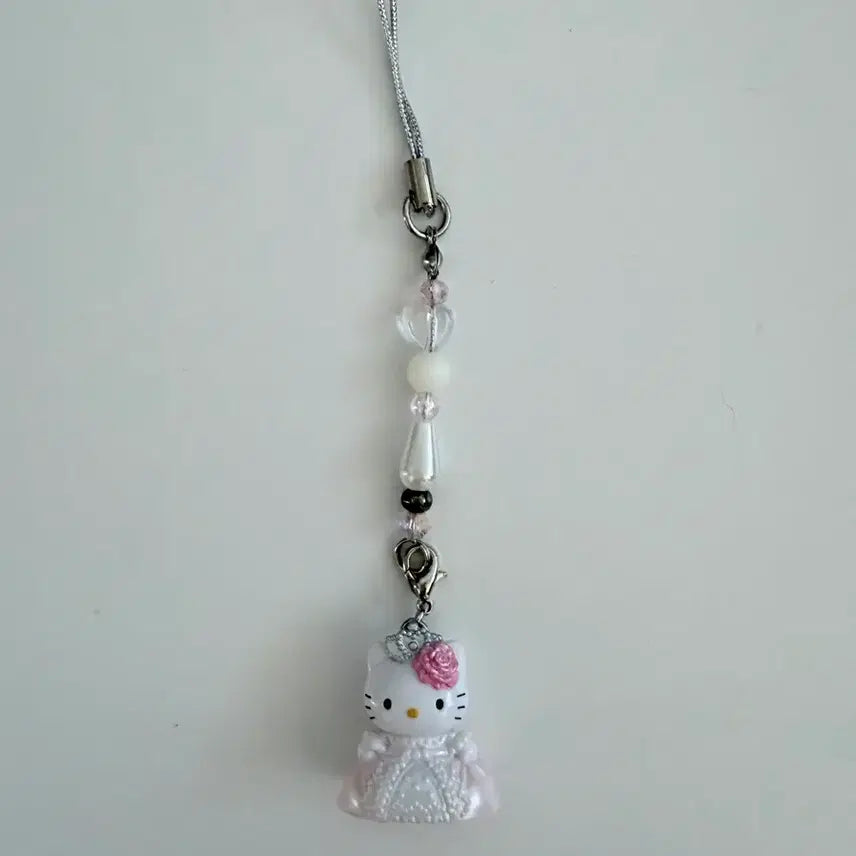 [BUNJANG] Sanrio Hello Kitty Classic Princess Kitty Strap Charm / 산리오 키티스트랩 키티키링 고전키티 공주키티