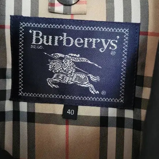 [BUNJANG] Burberry Black Jacket Coat / 명품 버버리 블랙 자켓 코트