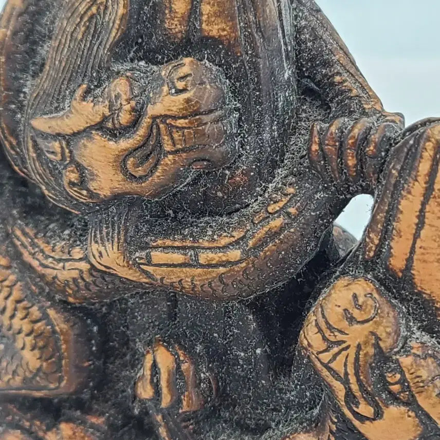 [BUNJANG] Wooden Dragon Statue / 용 조각상 나무 필가