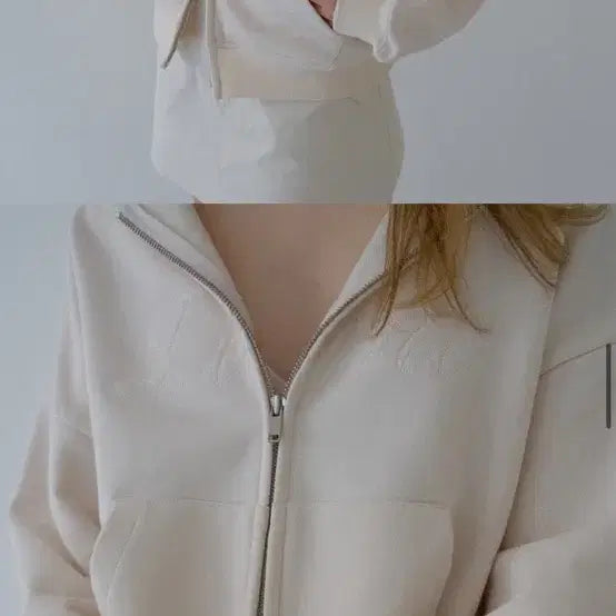 [BUNJANG] Levein Soft Hoodie Zip-up Peach / 르베인 소프트 후디 집업 피치